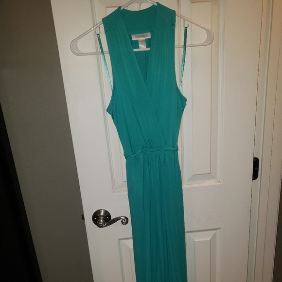 Motherhood Maternity Maxi Turquoise Dress - Picture 1 of 3